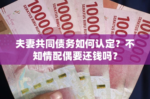 北京夫妻共同债务如何认定？不知情配偶要还钱吗？