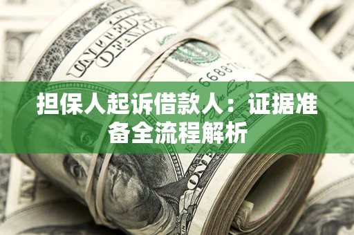 北京担保人起诉借款人：证据准备全流程解析
